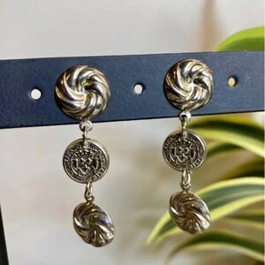 Retro Dangly Coin Earrings‎
